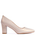 Chic Beige Block Heel Pumps by Sergio Leone