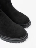 Classic Black Ankle Boots with Thick Sole