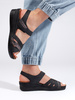 Black Velcro Sandals