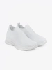 White slip-on sneakers