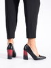 Black Block Heel Pumps