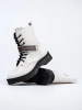 Potocki White Ankle Boots with Crystals