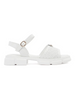 White platform sandals