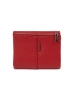Small red women's wallet made of faux leather