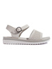 Chic Grey Platform Sandals by Sergio Leone