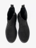 Classic Black Ankle Boots with Thick Sole