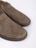 Beige Perforated Loafers