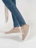 Beige Women's Leather Sneakers