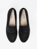 Black Suede Platform Loafers