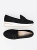Black Suede Platform Loafers