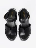 Black platform sandals