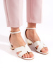White High-Heel Sandals