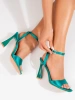Potocki Green Heeled Sandals