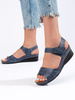 Blue Comfort Strap Sandals