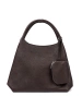 Elegant Brown Bag with Cosmetic Pouch Inside