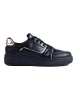 Black platform sneakers
