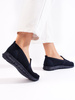 Wsuwane trampki slip on granatowe