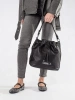 Women's Black Bucket Bag