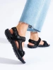 Comfy Black Sport Sandals by DK