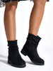 Stylish Black Western Ankle Boots