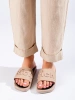 Beige Slip-On Sandals by Potocki