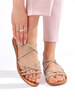 Slip-On Sparkling Gold Sandals
