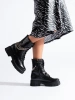 Black Ankle Boots with Chains by Sokolski