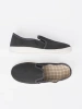 Simple Grey Slip-On Sneakers for Boys