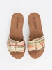 Multicolor Slides with Buckle