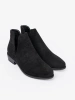 Black ankle boots with cut-outs
