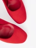 Classic Red Pumps with Round Toe