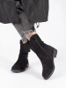 Black Suede Western Boots