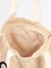Light beige beach bag
