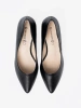 Black Pumps on an Impressive Column Heel