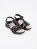 Comfortable women's black sandals