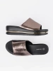 Women's metallic platform sandals