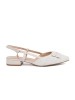 White open-heel sandals
