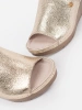 Women's Gold Wedge Sandals