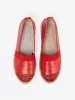 Red Espadrilles with Sparkling Thread