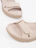 Beige classic women's sandals