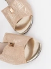 Beige heeled sandals