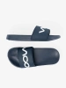 Navy Blue Slides with Inscription