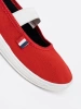 Light Red Shoes with Elastic Strap
