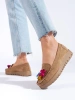 Suede Brown Boho Loafers with Tassels - Potocki