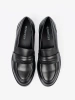 Elegant Black Loafers with Thick Sole