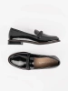 Black Sergio Leone Loafers with Leather Insole