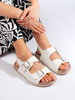 White Buckle Sandals