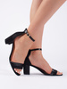 Chic Black Block Heel Sandals