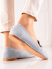 Suede Blue Loafers