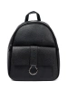 Black Women's Eco-Leather Backpack